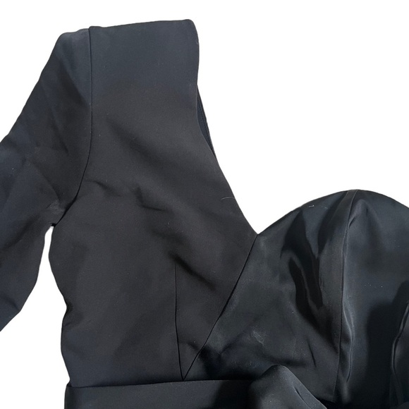 NBD / REVOLVE BLACK “MONSIEUR” ONE SLEEVE MINI DRESS WITH BOW SIZE XS - Picture 5 of 10